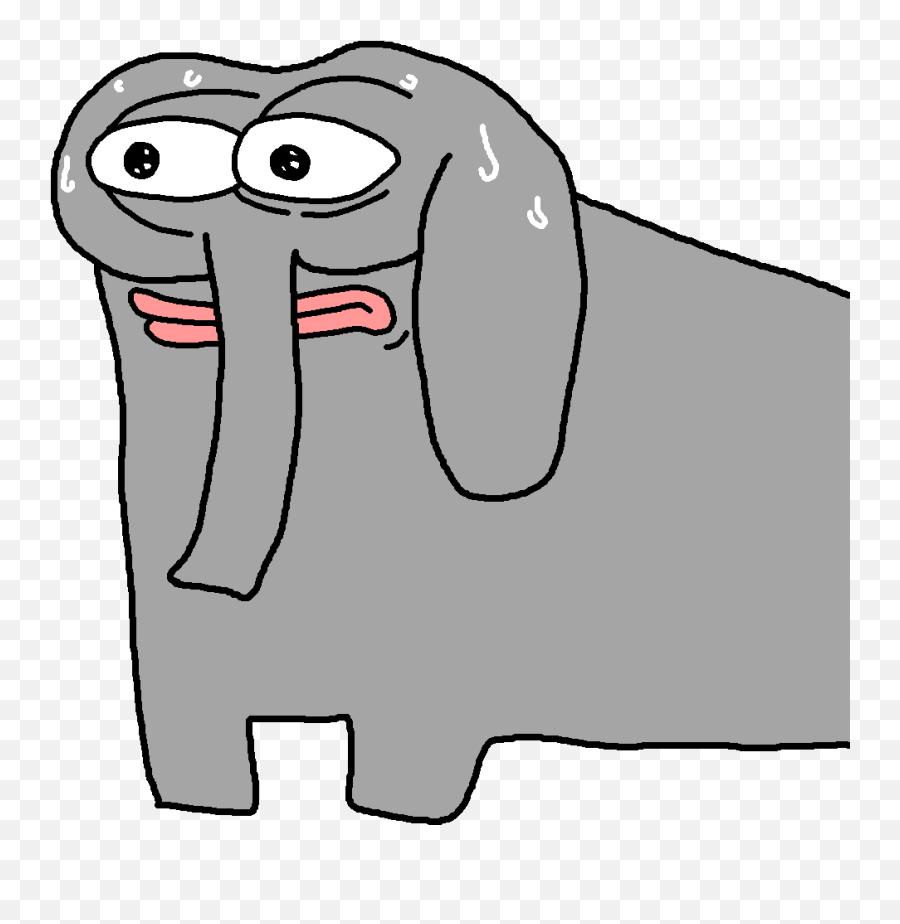 Download View Sweating Png - Cute Cartoon Spurdo Elephant,Cute Cartoon Png