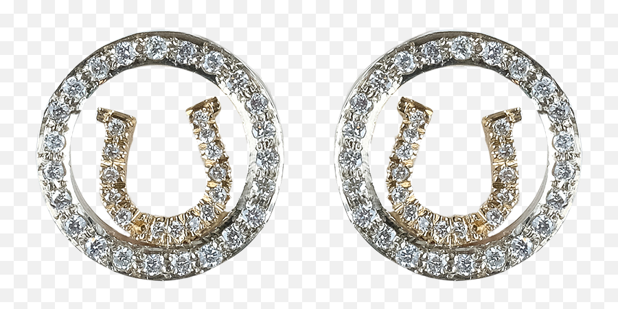 Diamond Horseshoe Earrings - Van Dell Jewelers Solid Png,Horse Shoe Png