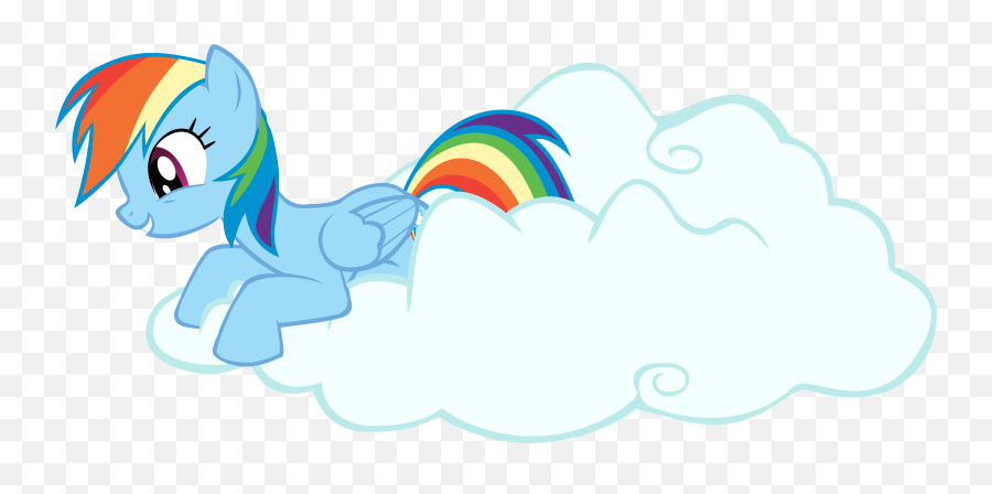 Clouds My Little Pony Ponies Rainbow Dash - Rainbow Dash Render Png,Rainbow Dash Png