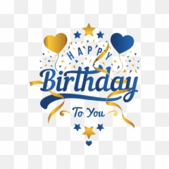 Blast Vector Birthday - Transparent Background Happy Png