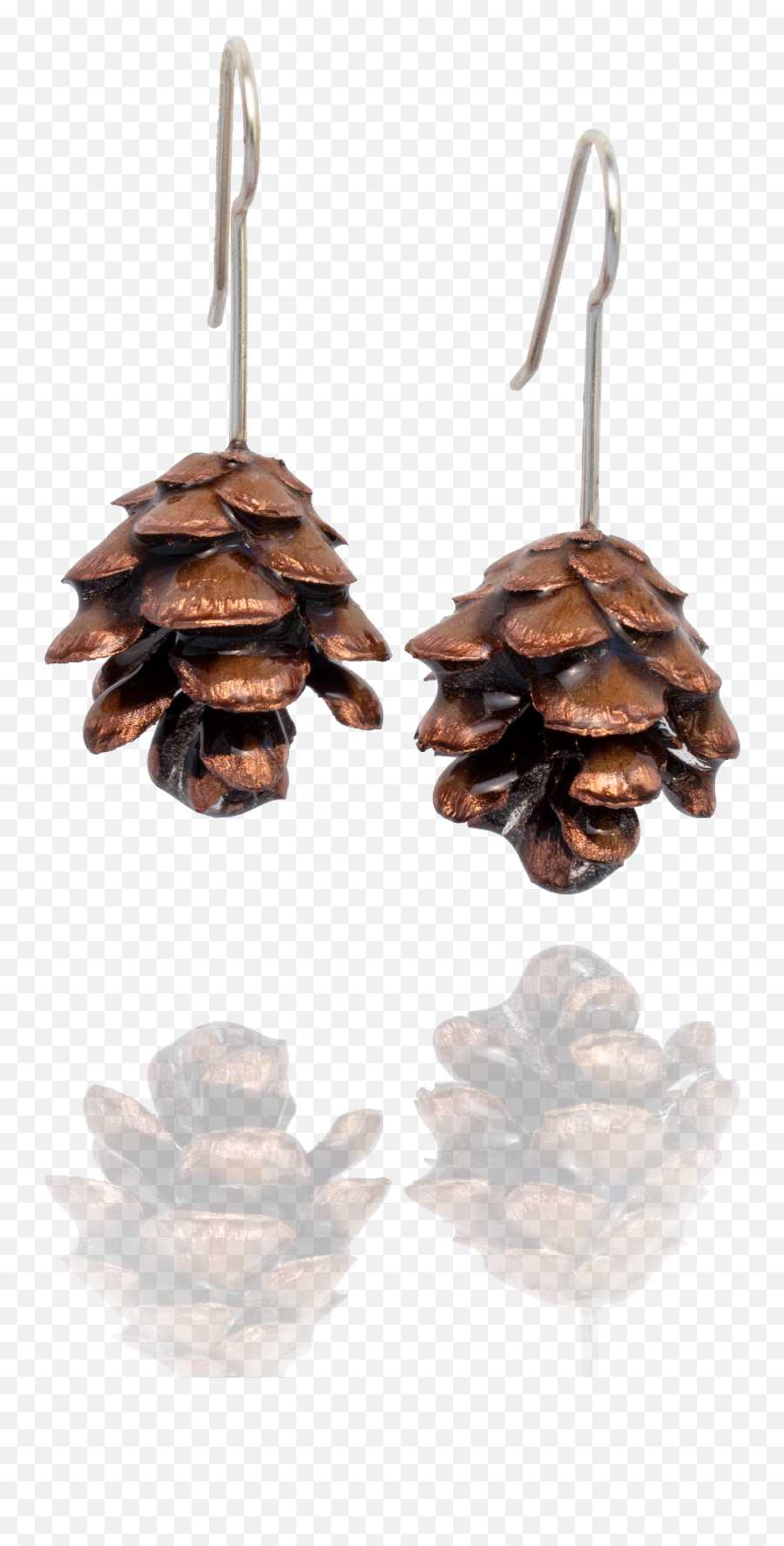 Maine Pinecone Earrings - Solid Png,Pinecone Png