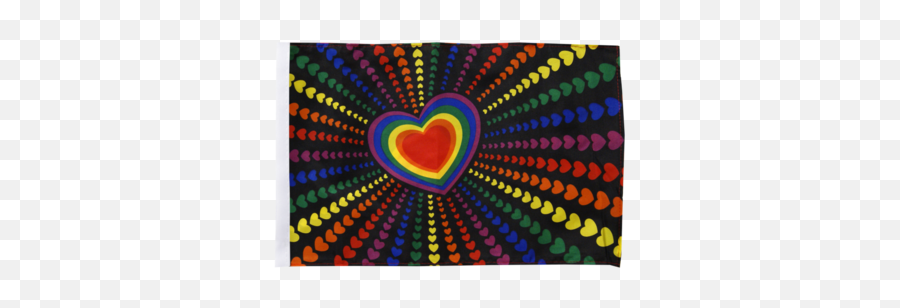 Rainbow Hearts Flag Size Xs - Rainbow Heart Flag Png,Rainbow Heart Png