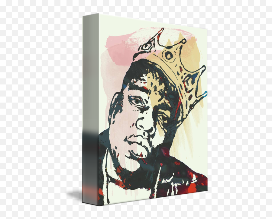 Biggie Smalls Pop Art Sketch Portrait By Kim Wang - Modern Art Png,Biggie Smalls Png