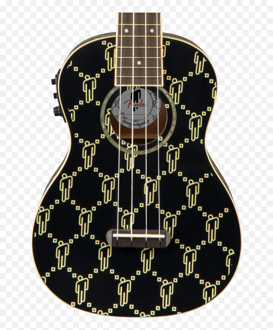 Fender Billie Eilish Ukelele Walnut Fingerboard Black - Fender Billie Eilish Ukulele Png,Billie Kay Png