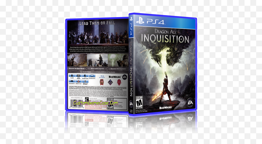 Dragon Age Inquisition - Sony Playstation 4 Ps4 Empty Dragon Age 3 Inquisition Xbox One Case Png,Dragon Age Inquisition Logo