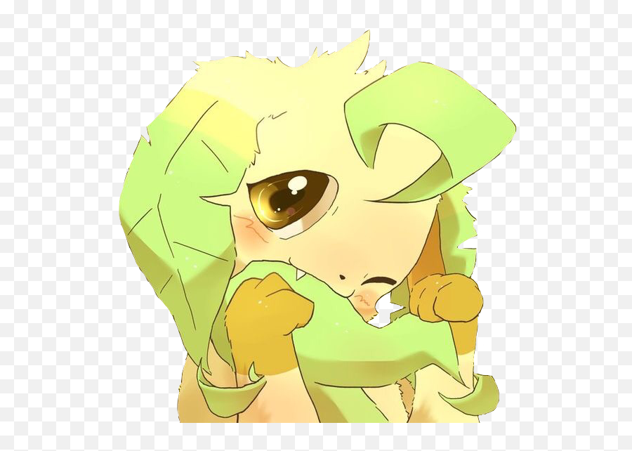 Leafeon Pokemon Furry Sticker - Fictional Character Png,Leafeon Transparent