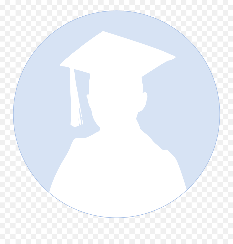 Student Silhouette In A Circle Free Image - Graduation Face Silhouette Png,Student Silhouette Png