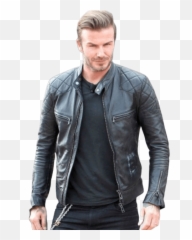 David Beckham Jacket - Bradley Cooper Leather Jacket Png,Jacket Png