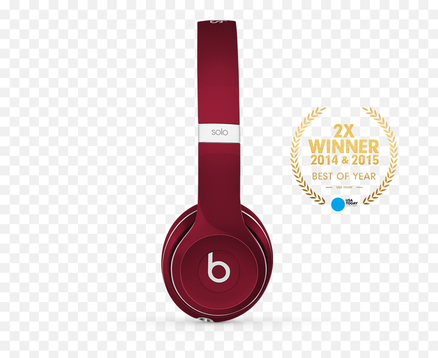 Beats Solo2 - Ear Lightweight Headphones Beats By Dre Portable Png,Usa Today Icon