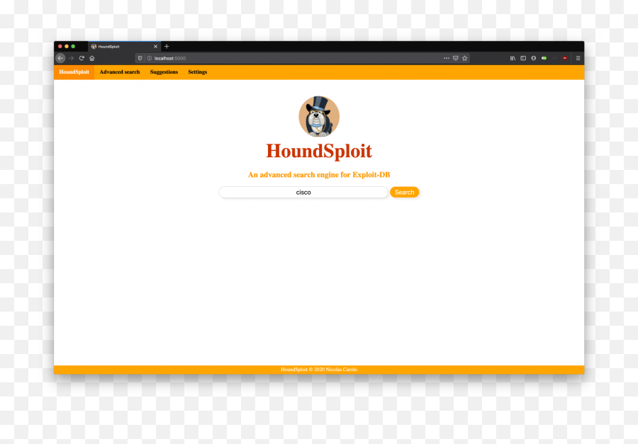 Houndsploit Advanced Graphical Search Engine For Exploit - Db Language Png,Metasploit Icon