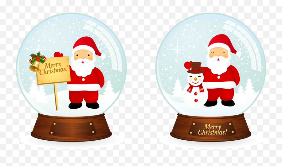 Santa Christmas Snowballs - Vector Merry Christmas Santa Claus Png,Christmas Vector Png