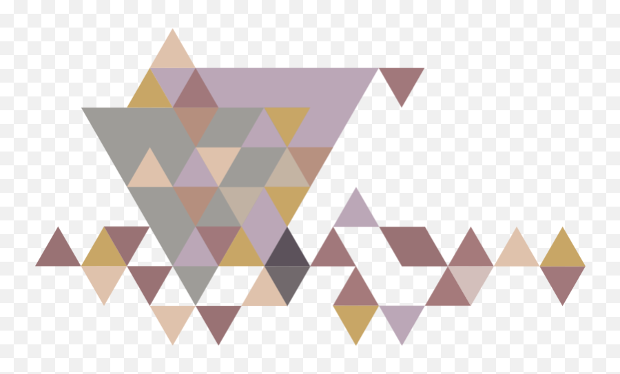 Pastel Triangles Geometric Wall Sticker - Tenstickers Figuras Abstractas Con Triangulos Png,Triangle Pattern Png