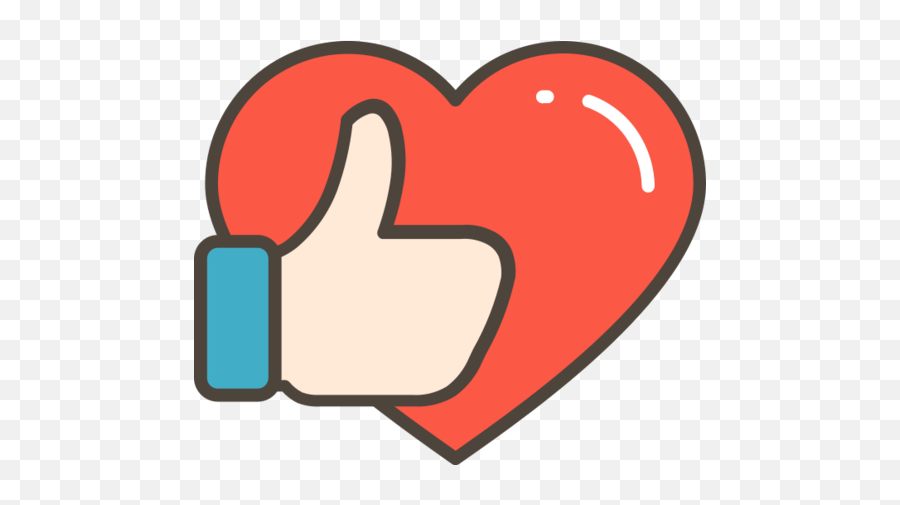 Heart Thumbs Up Favourite Free Icon - Heart With Thumbs Up Png,Like Heart Icon
