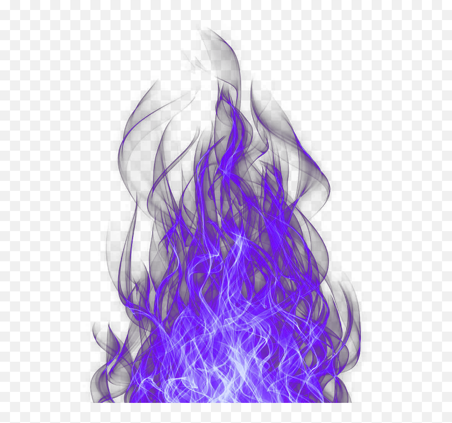 Hd Purple Fire Smoke Decoration Hot - Blue Fire Effect Transparent Png,Blue Flame Png