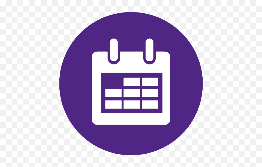 University Curriculum - Language Png,Purple Calendar Icon