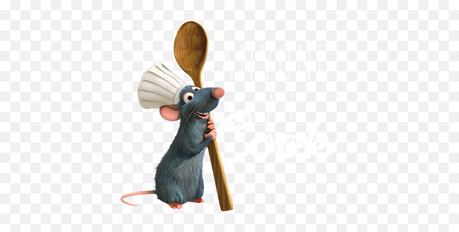 Disney Pixar Ratatouille Remy Anyone Can Cook Quote Greeting Card - Remy Ratatouille Chef Png,Ratatouille Icon