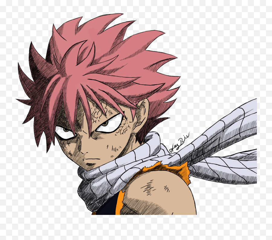 White Stock Fairy Tail Drawing - Drawing Anime Natsu Fairy Tail Png,Natsu Png