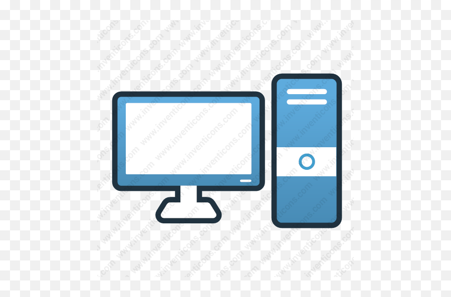 Download Computer Desktop Vector Icon Inventicons - Computer Icon With Color Png,Alien Computer Icon
