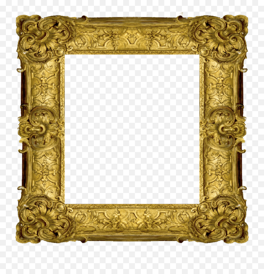 Square Gold Frame Png Picture - Png Clipart Frame Cut Out,Square Picture Frame Png