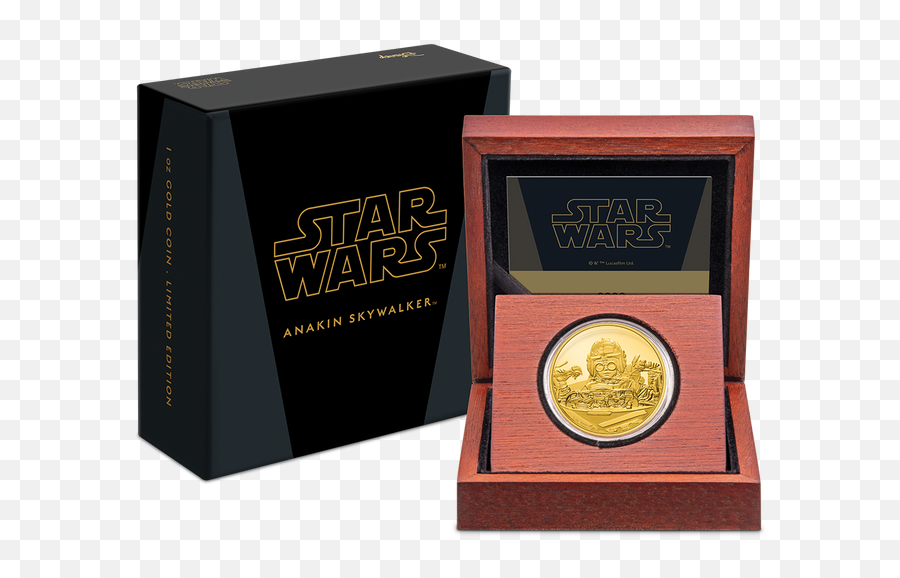 Star Wars Classic Anakin Skywalker 1oz Gold Coin New Png Icon