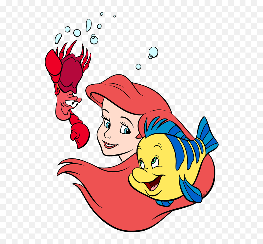 Sebastian Ariel Flounder - Flounder And Ariel Png,Flounder Png