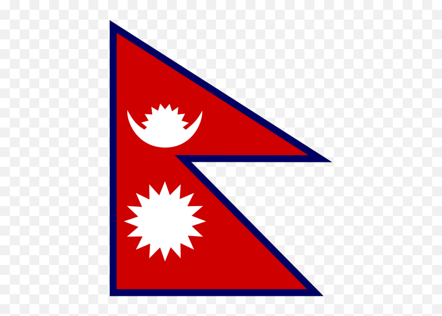 Flag Of Nepal Clipart - Flag Of Neighbouring Countries Of India Png,Nepal Flag Png