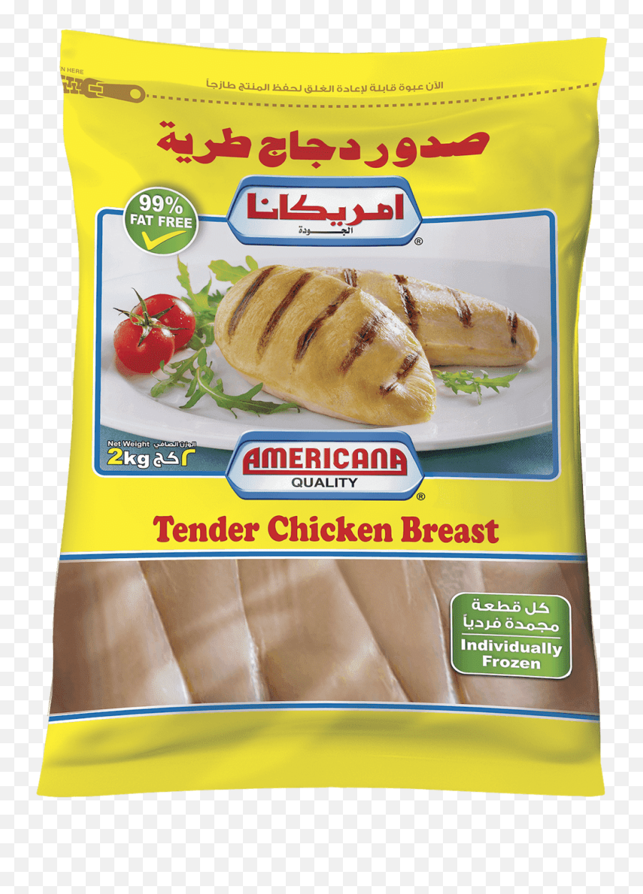 Americana Tender Chicken Breast 2000g - Americana Tender Chicken Breast Png,Chicken Breast Png