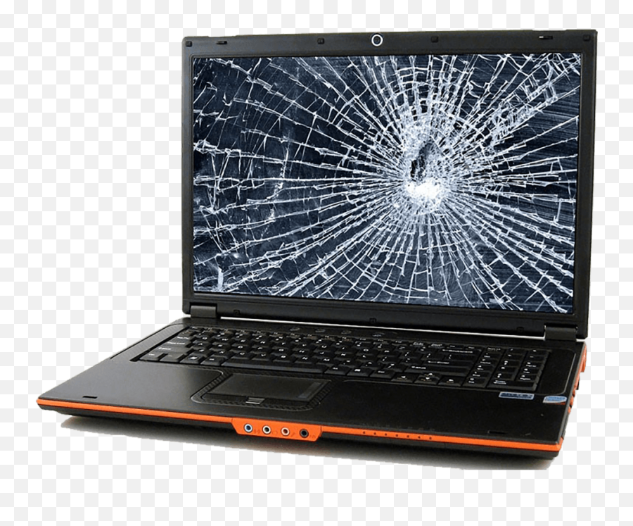 Cracked Laptop Screen - Broken Laptop Screen Png,Laptop Screen Png