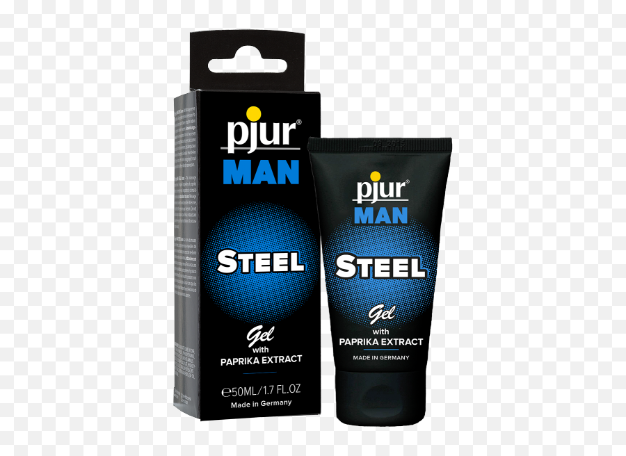 Pjur Man Steel Gel - Packaging And Labeling Png,Man Of Steel Logo Png