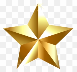 Gold Star Clip Art - Clear Background png