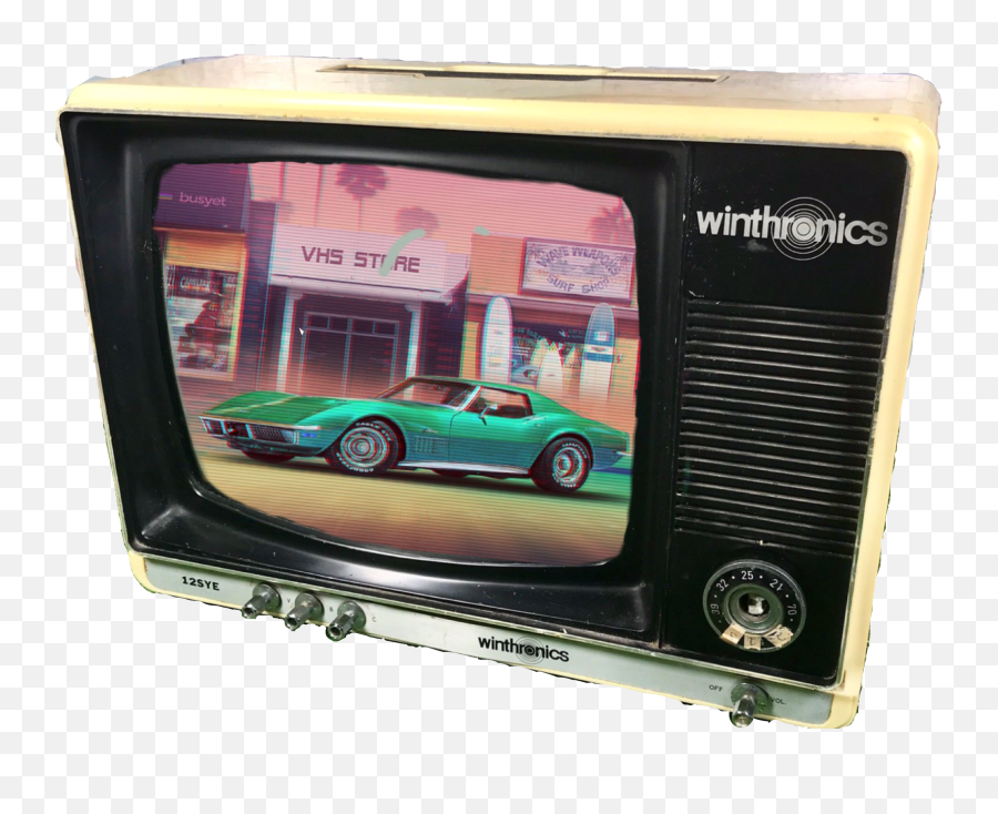 Retro 70s 80s 70 80 Movie Bmw Car Crt - 80s Aesthetic Png,Crt Tv Png