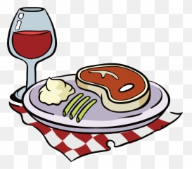 Red Wine Beefsteak Clip Art Plaid - Clipart Food And Wine Png,Red Wine Png