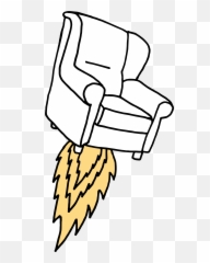 Download Counselling Chair With Rocket Flames Clipart Png - Clip Art,Flame Clipart Png
