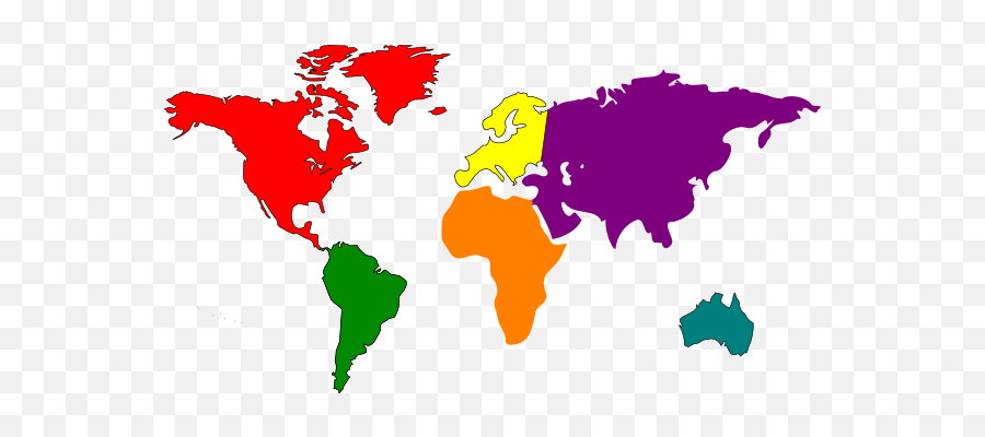 World Map Clip Art - Vector Clip Art Online Did T Rex Live Png,Png On World Map