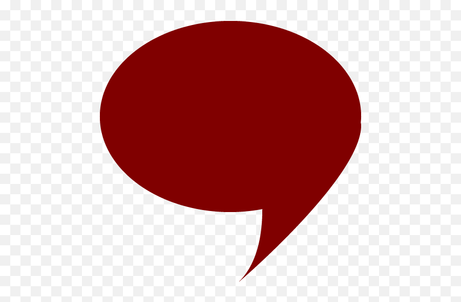 Maroon Speech Bubble 4 Icon - Free Maroon Speech Bubble Icons Circle Png,Bubble Png Transparent