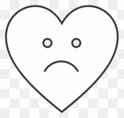 Frown Heart Graphic Picmonkey Graphics - Circle Png,Frown Png