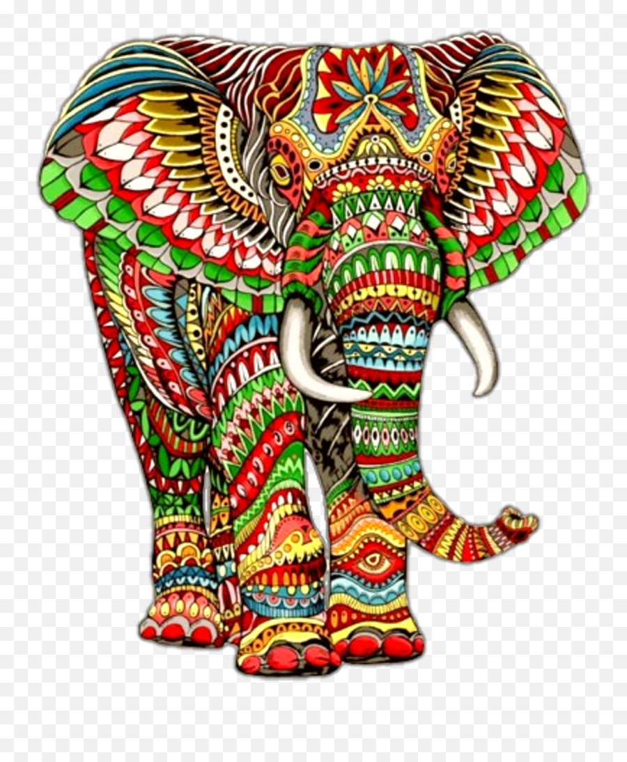 Sticker - Indian Elephant Clipart Png,Elephant Clipart Png
