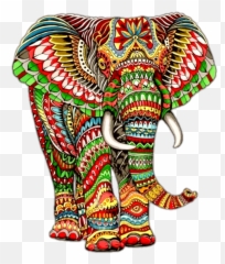 Sticker - Indian Elephant Clipart Png