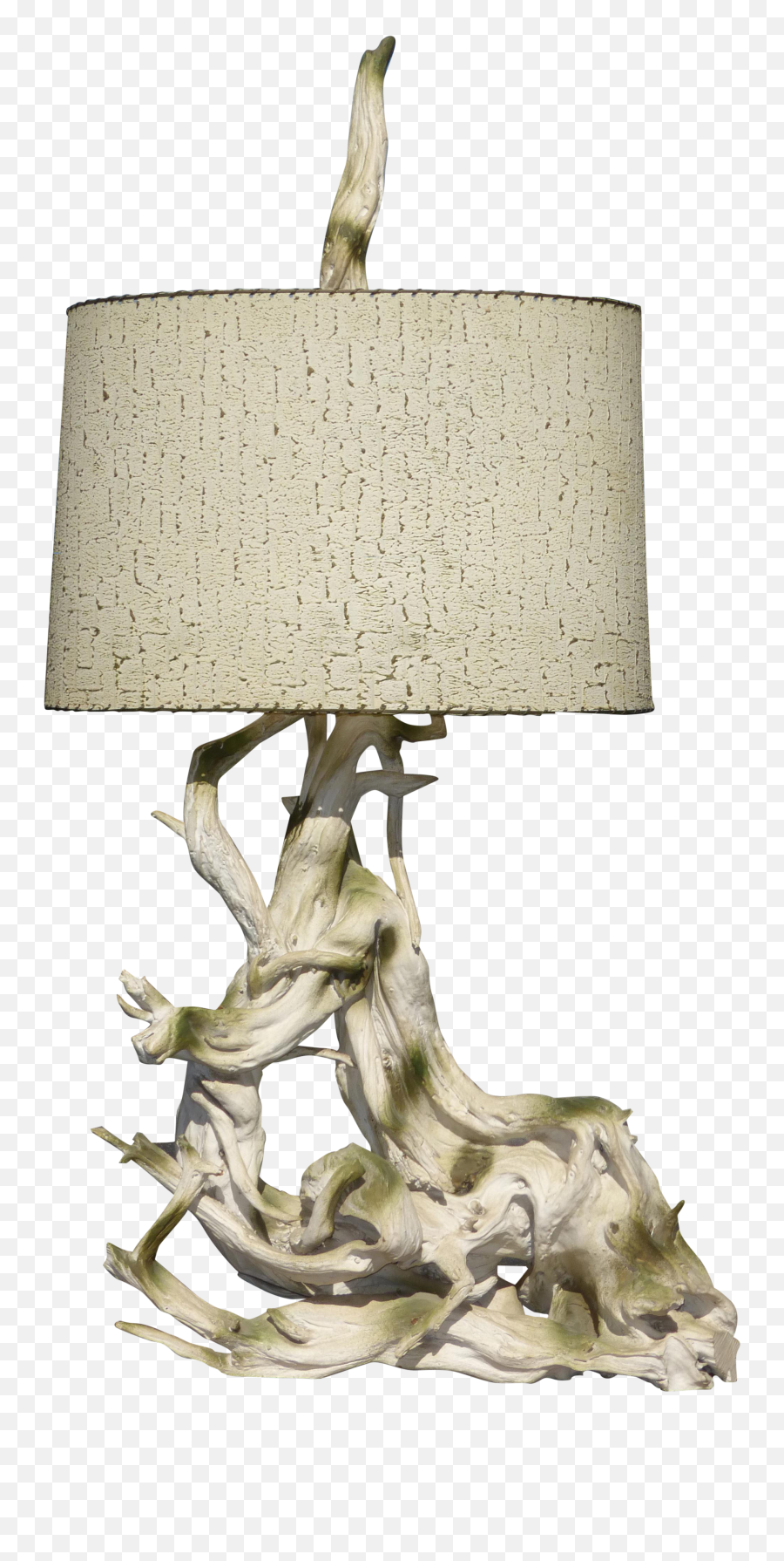 Mid Century Modern 50 Tall White Driftwood Table Lamp - Desk Lamp Png,Driftwood Png