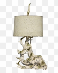 Mid Century Modern 50 Tall White Driftwood Table Lamp - Desk Lamp Png,Driftwood Png