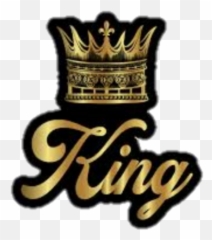 King Royalty Gold Crown Black Sticker By Amanda - King Coffee Cup png