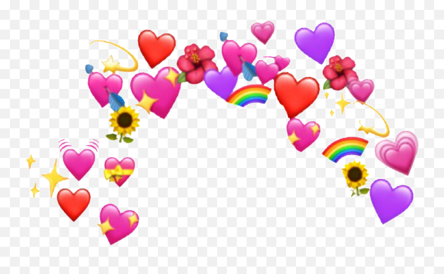 Heart Crown Png Images In - Heart Emoji Crown Png,Heart Crown Png