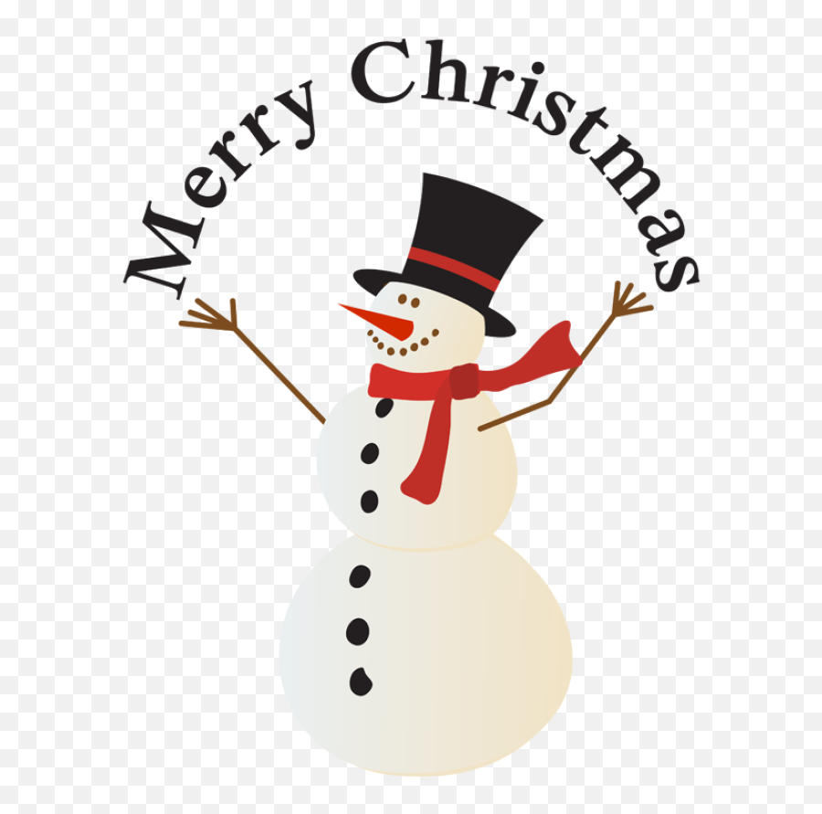 Christmas Snowman Clipart - Merry Christmas Snowman Clipart Png,Snowman Clipart Transparent Background
