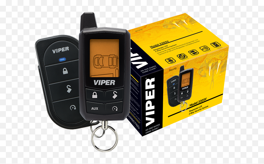 Viper Lcd 2 - Way Security System Viper 3305v Png,Viper Png