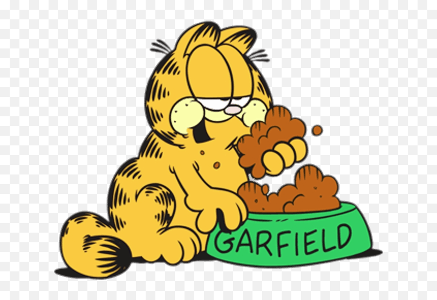 Transparent Garfield Eating Png Image - Garfield Comic Garfield Eats A Pizza,Eating Png