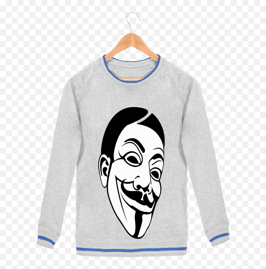 Guy Fawkes Mask - Sweatshirt Png Download Original Size Hoodie,Guy Fawkes Mask Transparent