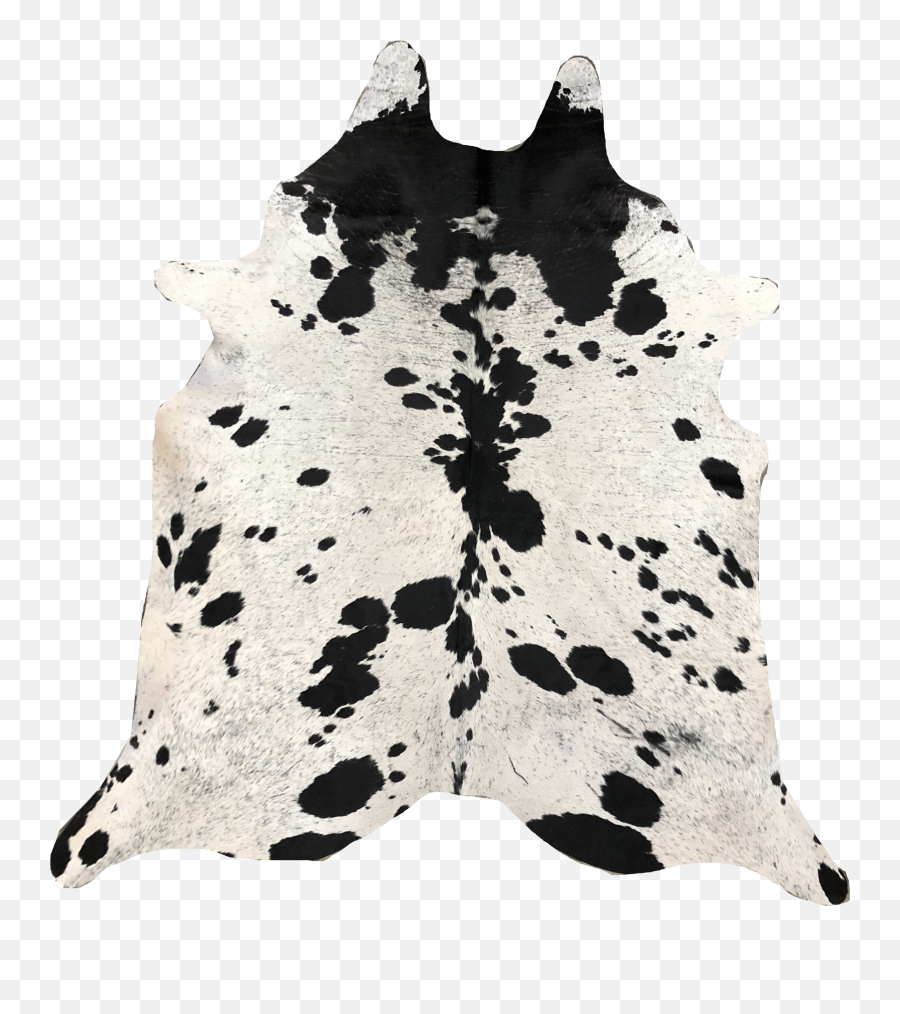 Black And White Spot Brazilian Cowhide Rug - Transparent Cow Hide Png,White Dots Png