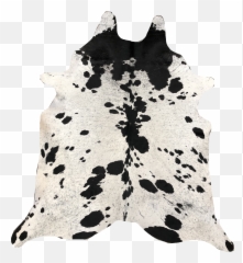 Black And White Spot Brazilian Cowhide Rug - Transparent Cow Hide Png,White Dots Png