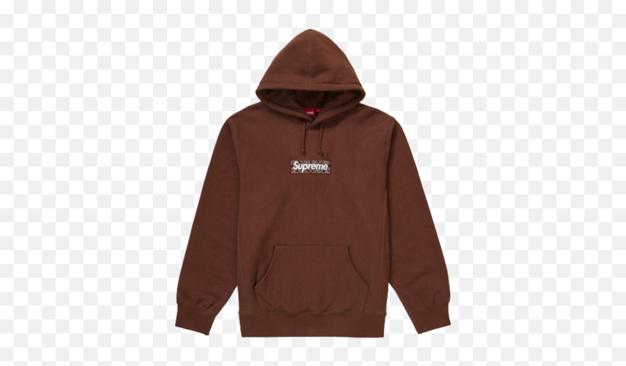Supreme Bandana Box Logo Hooded Sweatshirt Brown U2013 Dropout - Brown Supreme Hoodie Dhgate Png,Supreme Logo Transparent