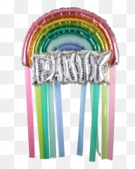 Large Foil Rainbow Balloon With - Event png